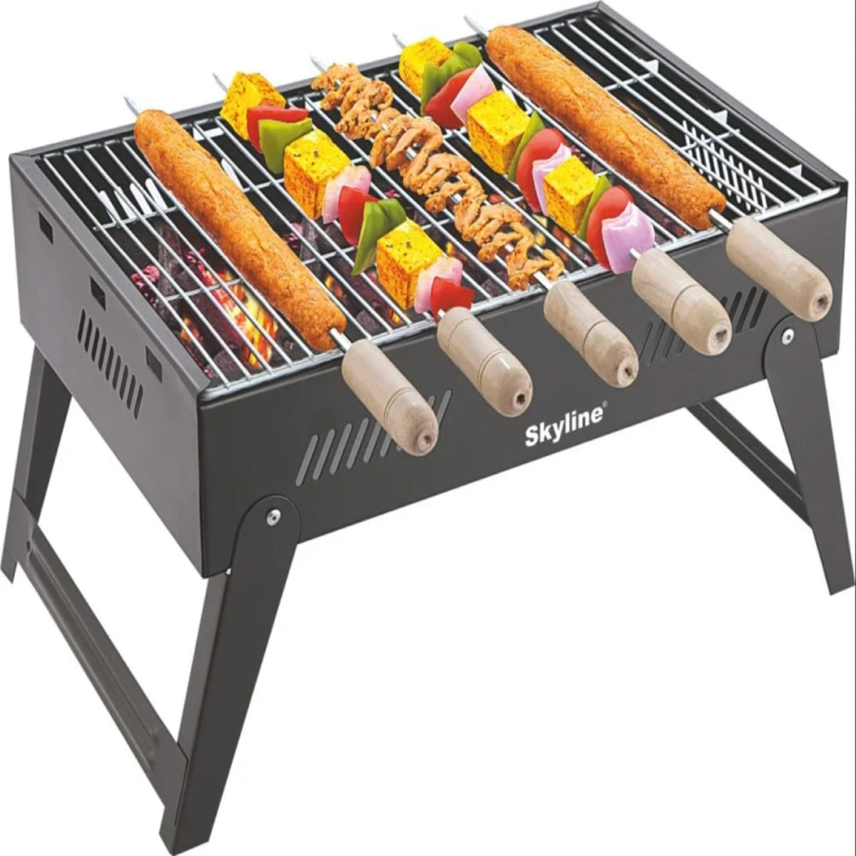 Skyline Charcoal Barbeque Foldable with 5 Skews - VTL-4700