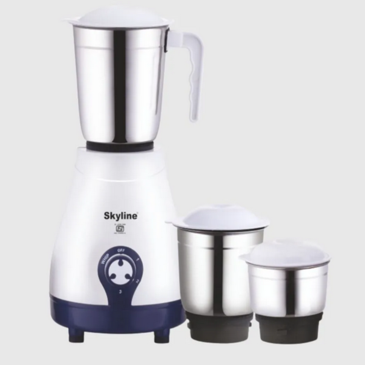 Skyline 600 Watts Mixer Grinder with 3 Stainless Steel Jars - VTL-4400