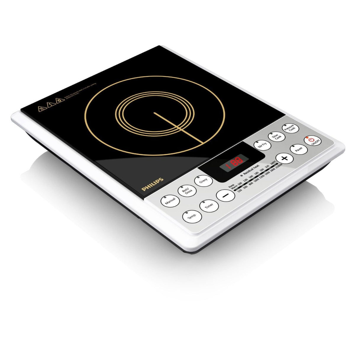 Philips 2100 Watts Induction Cooktop with Auto-Off Function - HD4929/01
