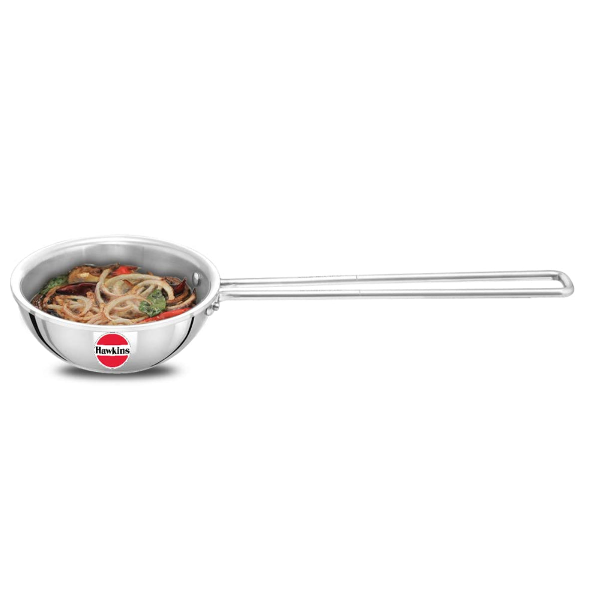 Hawkins Triply Stainless Steel Tadka Pan - Silver