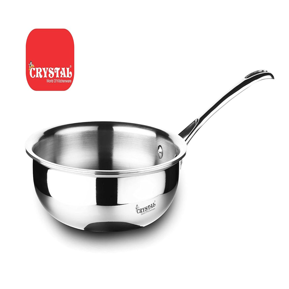 Crystal Tri Pro Triply Stainless Steel 24 cm Frypan, Induction Bottom - CTP-FRP-003