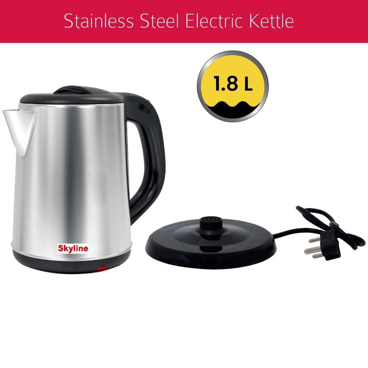 Skyline 1500 Watts, 1.8 Liter Electric Kettle - VTL-5002