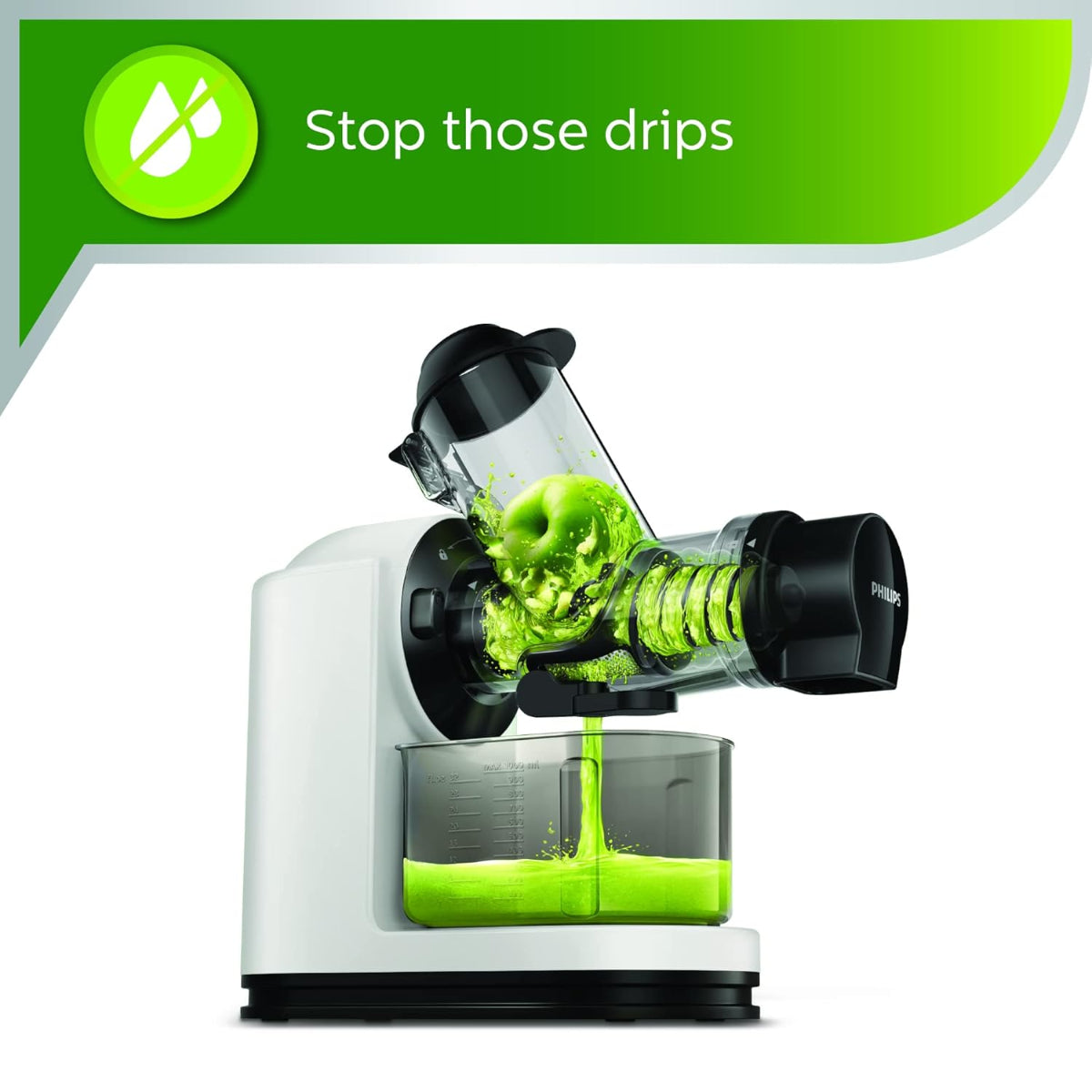 Philips Masticating Slow Juicer 150 Watt, Quick Clean, - HR1887/81