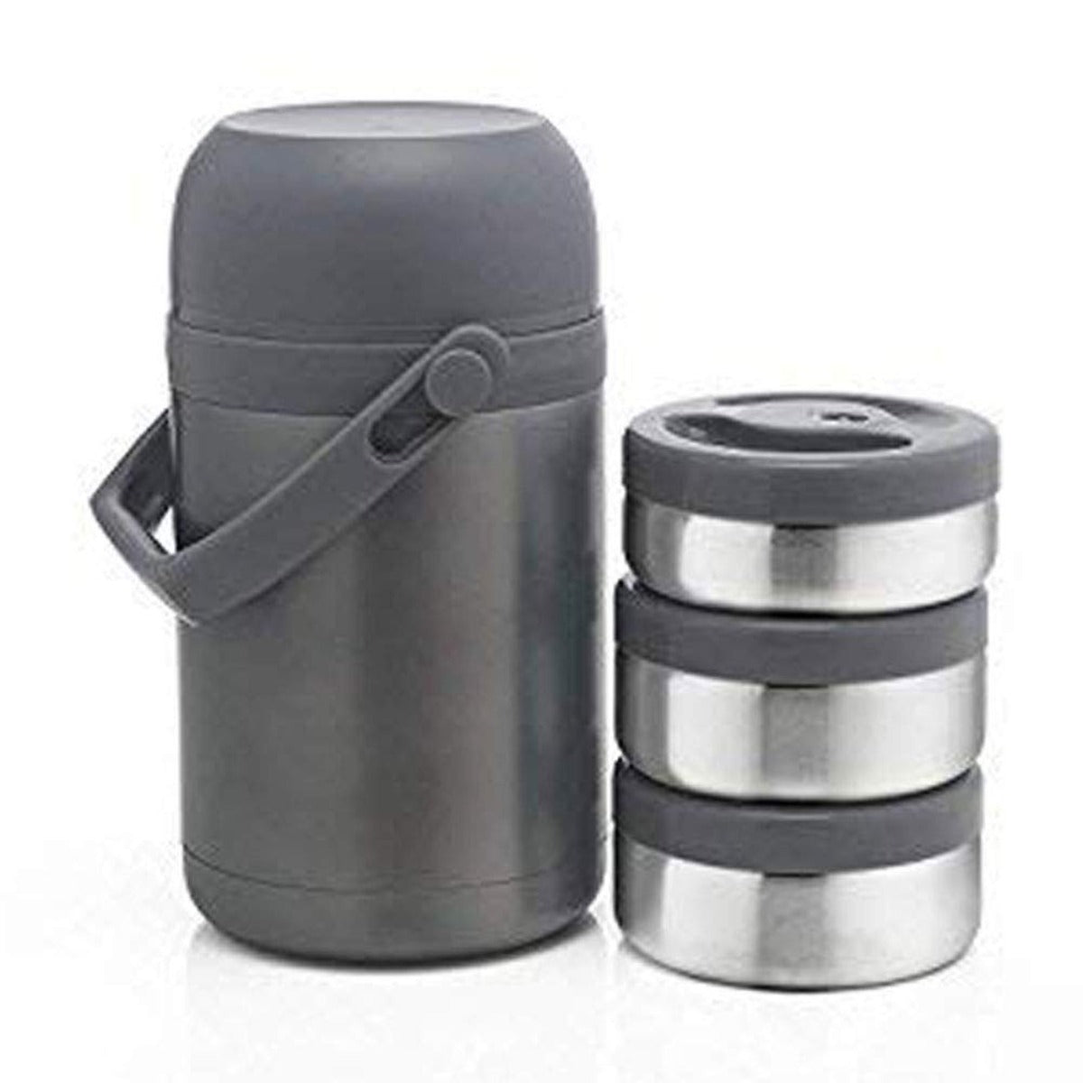Borosil Hot N Fresh Stainless Steel Insulated Lunch Box Set of 3 1 New Variety Store IN