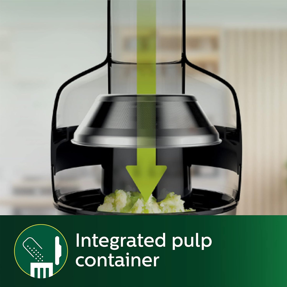 Philips Quick Clean Juicer 800 Watts, 2 Liter Juice Capacity, Black - HR1855/70