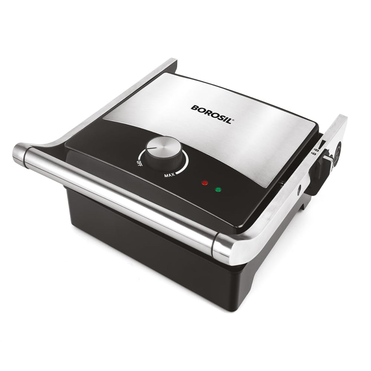 Borosil Mega Jumbo 2000W Grill Sandwich Maker | Opens 180°, 6 Sandwiches - BSM01