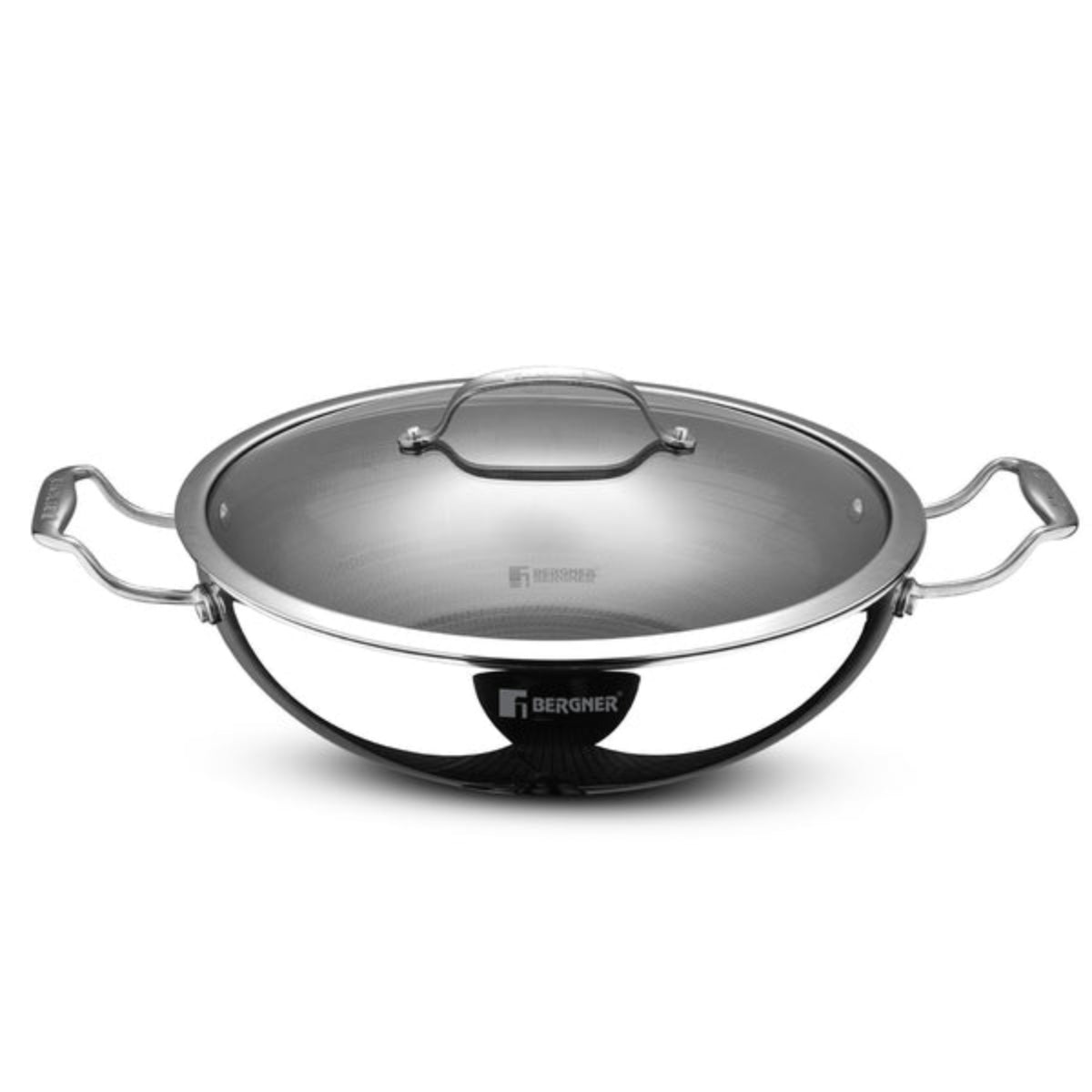 Bergner Hi-Tech Giro X Ceramic Kadai | Induction Bottom