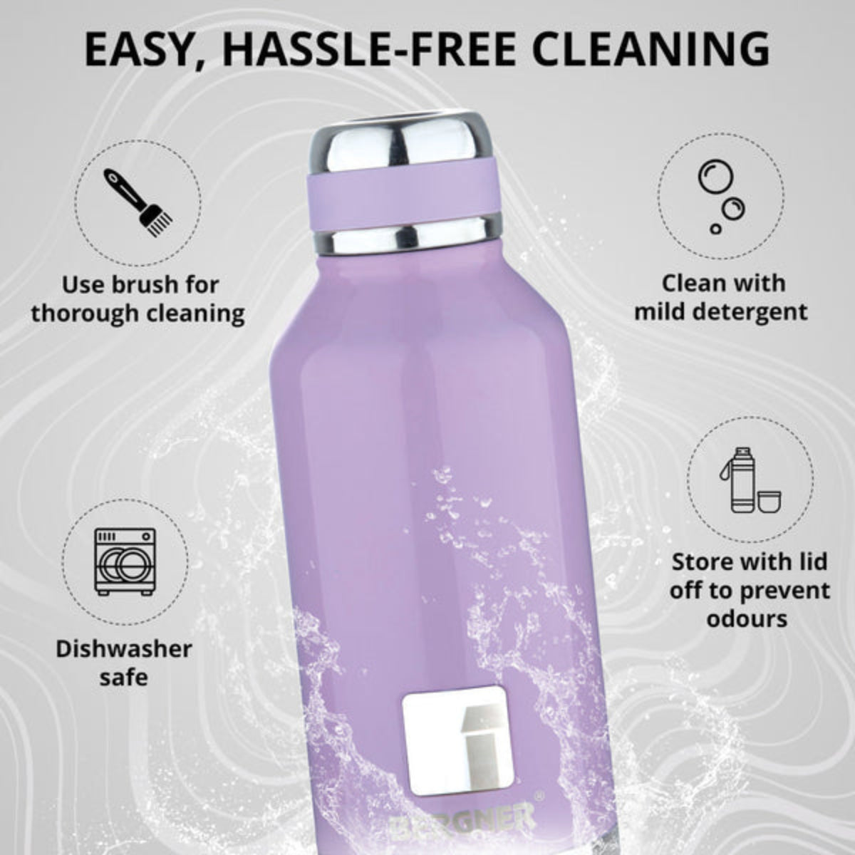 Bergner Walking Hydria Thermosteel Hot and Cold 500ml Bottle