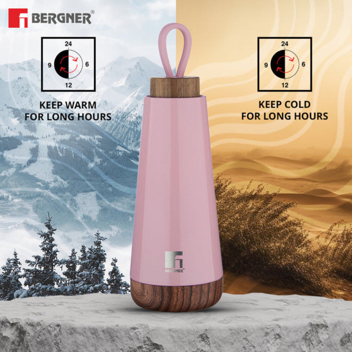 Bergner Walking Fairy Fountain Thermosteel Hot and Cold Bottle