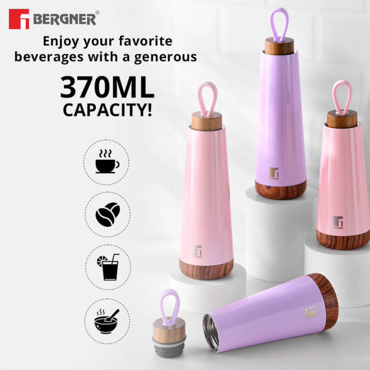 Bergner Walking Fairy Fountain Thermosteel Hot and Cold Bottle