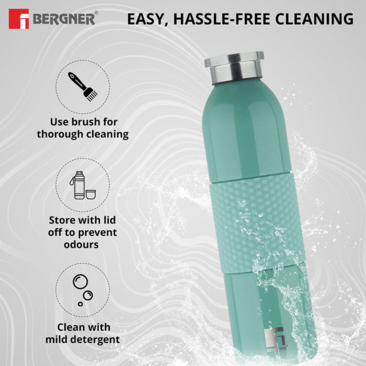 Bergner Walking Mid Grip Thermosteel Hot and Cold 600ml Bottle