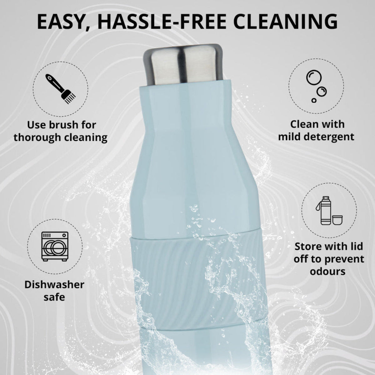 Bergner Walking Grip & Go Thermosteel Hot and Cold 600ml Flask