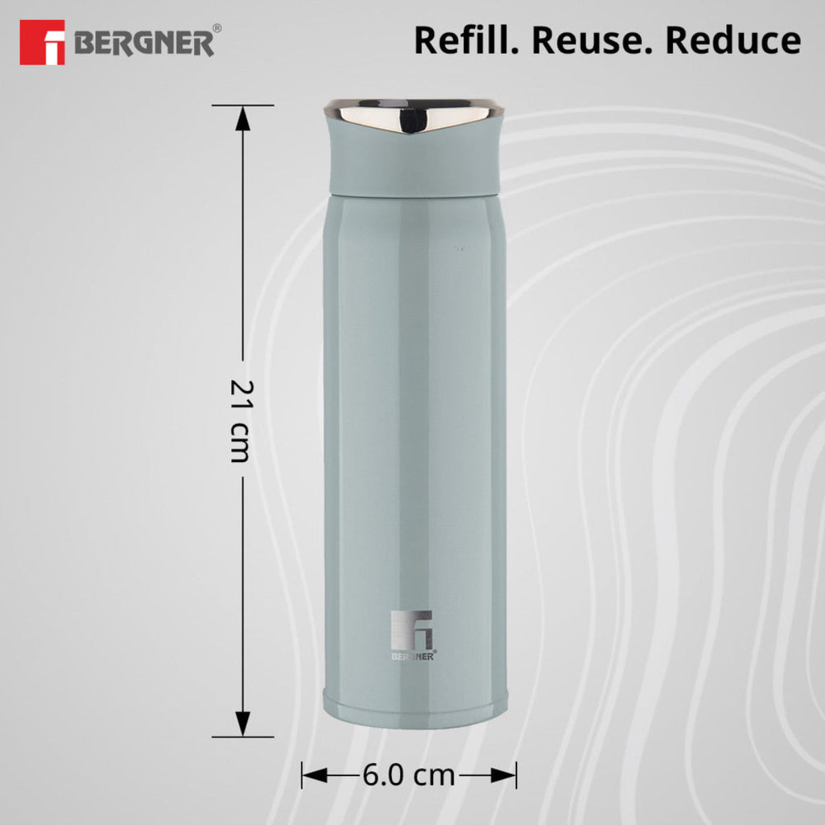 Bergner Walking CarryCask Thermosteel Hot and Cold 450ml Flask