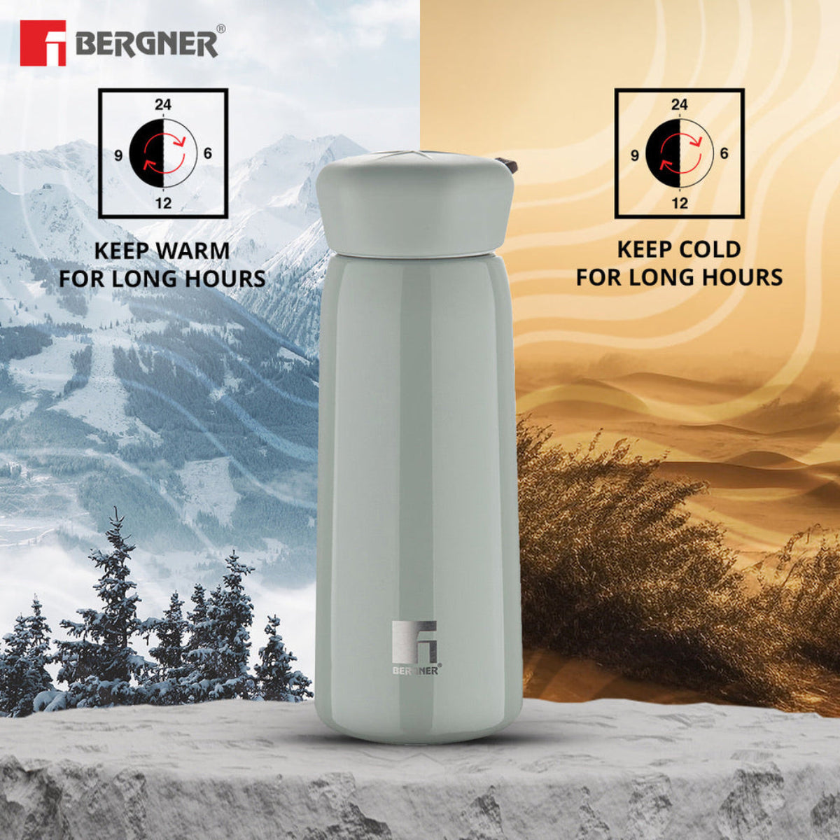 Walking LilyLuxe Thermosteel Hot and Cold 400ml Flask