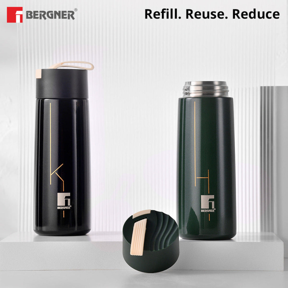 Bergner Walking Filter Flow Thermosteel Hot and Cold 350ml Flask