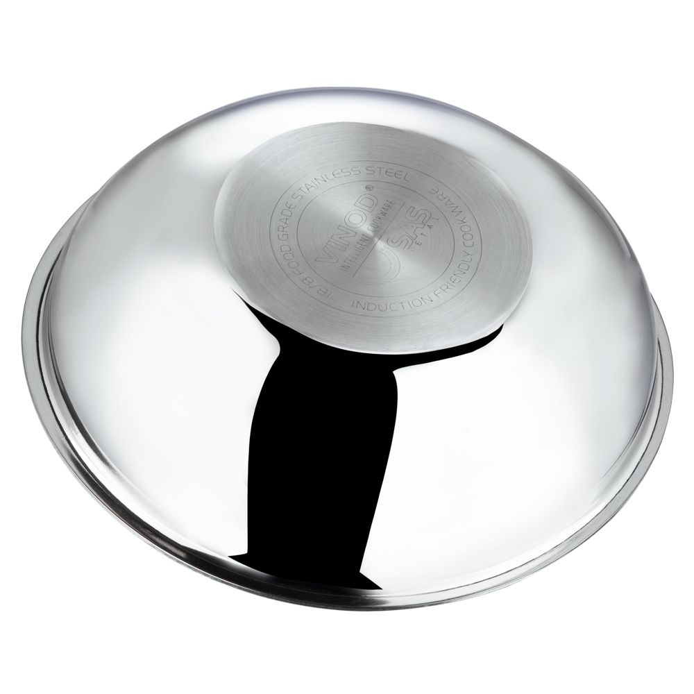 Vinod Platinum Stainless Steel Tasla 26 cm 3.2 Liter Induction Friendly PTT26