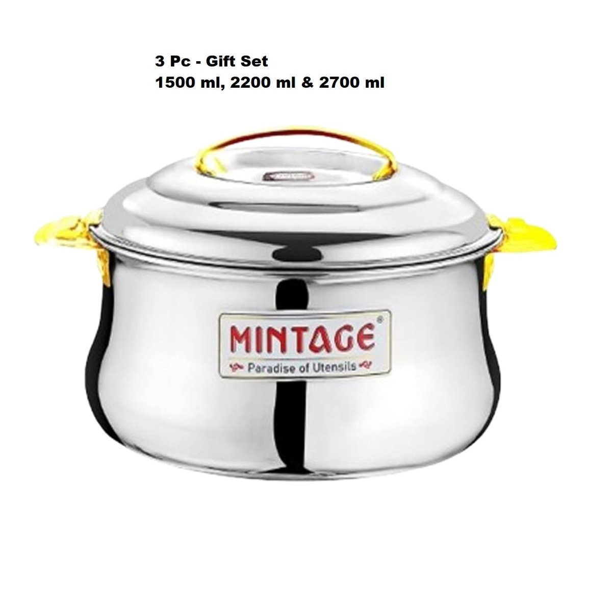 Mintage 3 Pc Gift Set Stainless Steel Casserole Dolphin (Lock n Lock) - CDPG-03