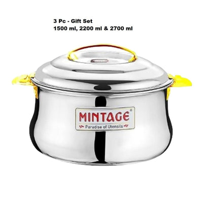 Mintage 3 Pc Gift Set Stainless Steel Casserole Dolphin (Lock n Lock) - CDPG-03