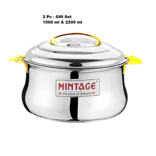 Mintage 2 Pc Gift Set Stainless Steel Casserole Dolphin (Lock n Lock) - CDPG-02