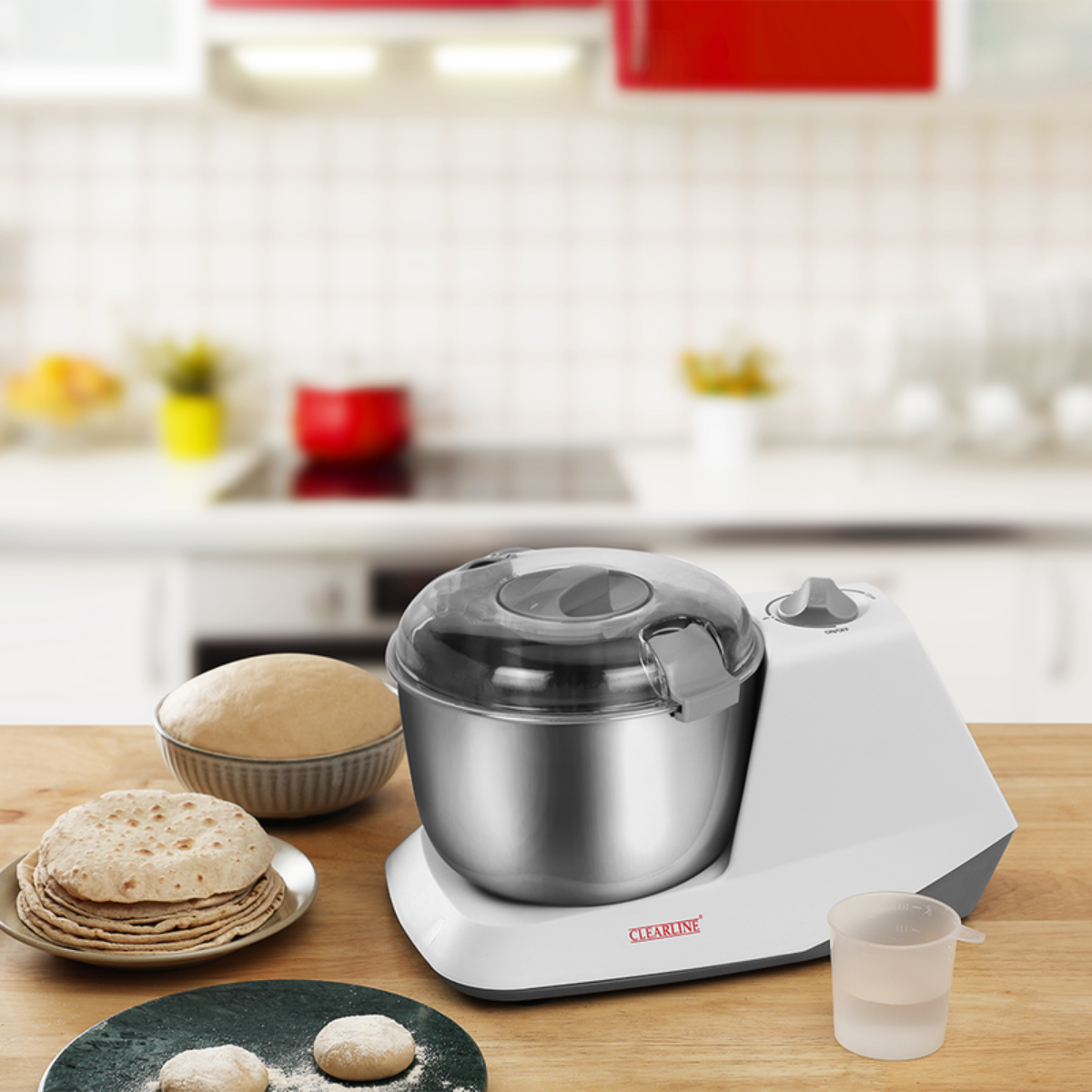 Clearline Dough Maker/Atta Kneader with Stainless Steel Bowl