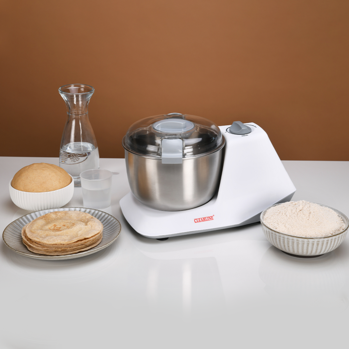 Clearline Dough Maker/Atta Kneader with Stainless Steel Bowl