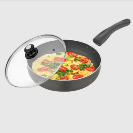 Skyline 24 cm Nonstick Frying Pan with Glass Lid, Induction Base - VTL-8100