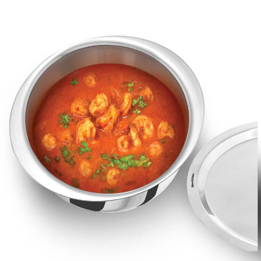Hawkins Triply Stainless Steel Metro Patila with SS Steel Lid - Induction Compatible