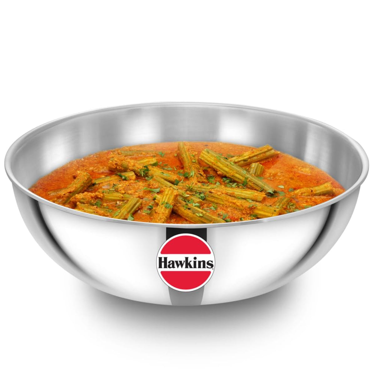 Hawkins Triply Stainless Steel Metro Kadhai (Tasla) Induction Compatible