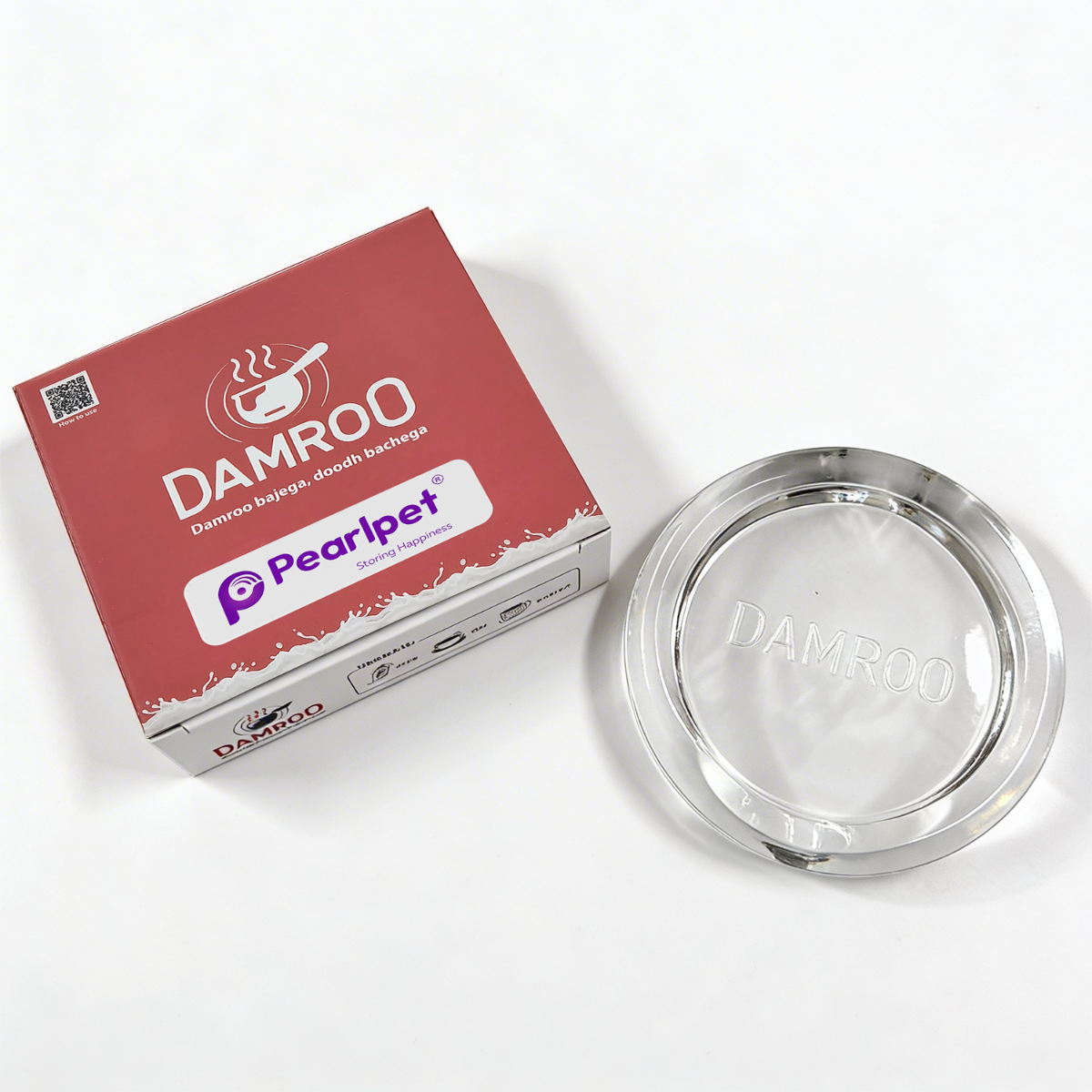 Pearlpet Damroo Smart Glass Milk Boiler with Boil Alert | Spill-Proof, Heat Resistant Glass Pot