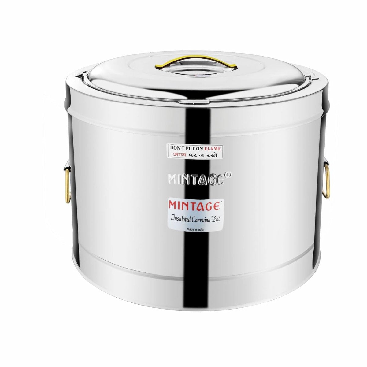 Mintage Stainless Steel Hot Pot 40L Orbit With Side Golden PVD Handle - HP-40