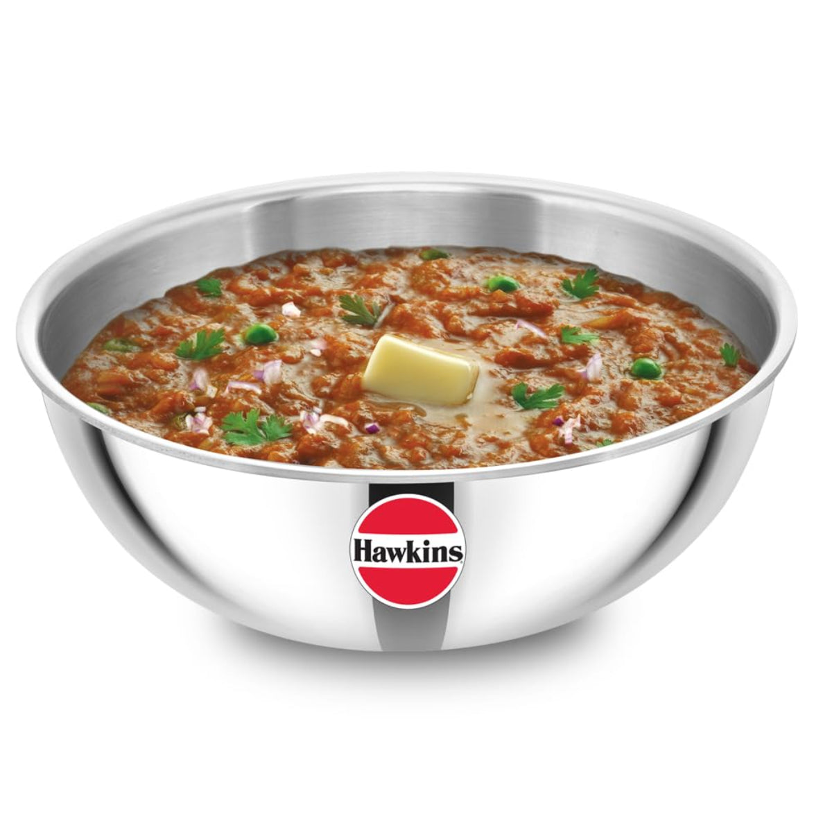 Hawkins Triply Stainless Steel Metro Kadhai (Tasla) Induction Compatible