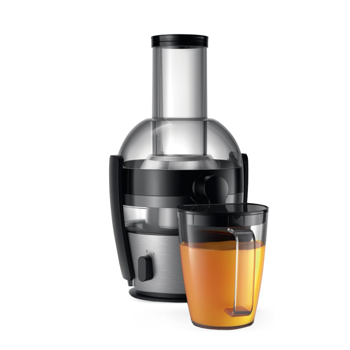 Philips Quick Clean Juicer 800 Watts | 2 Liter Juice, Black & Silver - HR1863/20