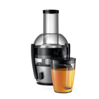 Philips Quick Clean Juicer 800 Watts | 2 Liter Juice, Black & Silver - HR1863/20