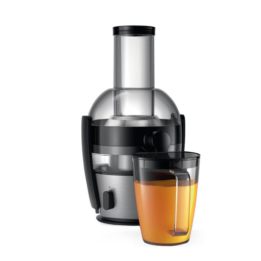 Philips Quick Clean Juicer 800 Watts | 2 Liter Juice, Black & Silver - HR1863/20