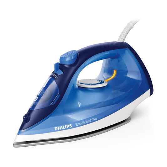 Philips Easy Speed Steam iron Ceramic Soleplate 2200 Watts, Blue - GC2145/20