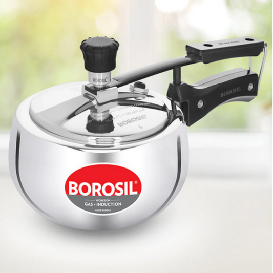 Borosil Pronto Triply Stainless Steel Inner Lid 2.5L Pressure Cooker, Induction - CFTPLYILC07