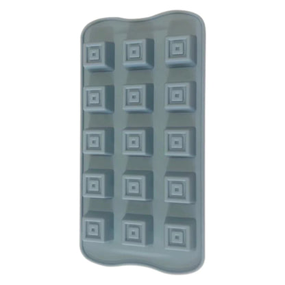 Rena Silicone Square Chocolate Mould - 15 Holes | Easy To Use | 40662