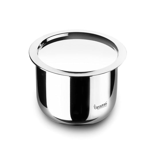 Crystal TriPro - Triply Stainless Steel Tope with Stainless Steel Lid - Induction Bottom