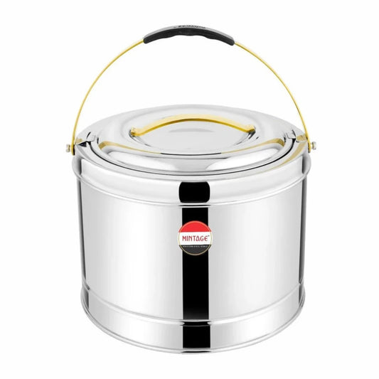 Mintage Stainless Steel Hot Pot Orbit 7.5L with Upper Golden PVD Handles - HP-75