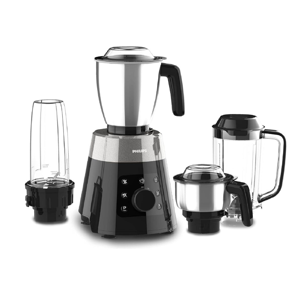 Philips 750 Watt Mixer Grinder - More power Less Noise Mixer Grinder, Smart Touch Mode - HL7777/00