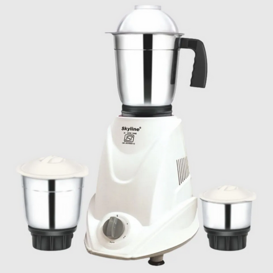 Skyline 550 Watts Mixer Grinder with 3 Stainless Steel Jars - VTL-6600