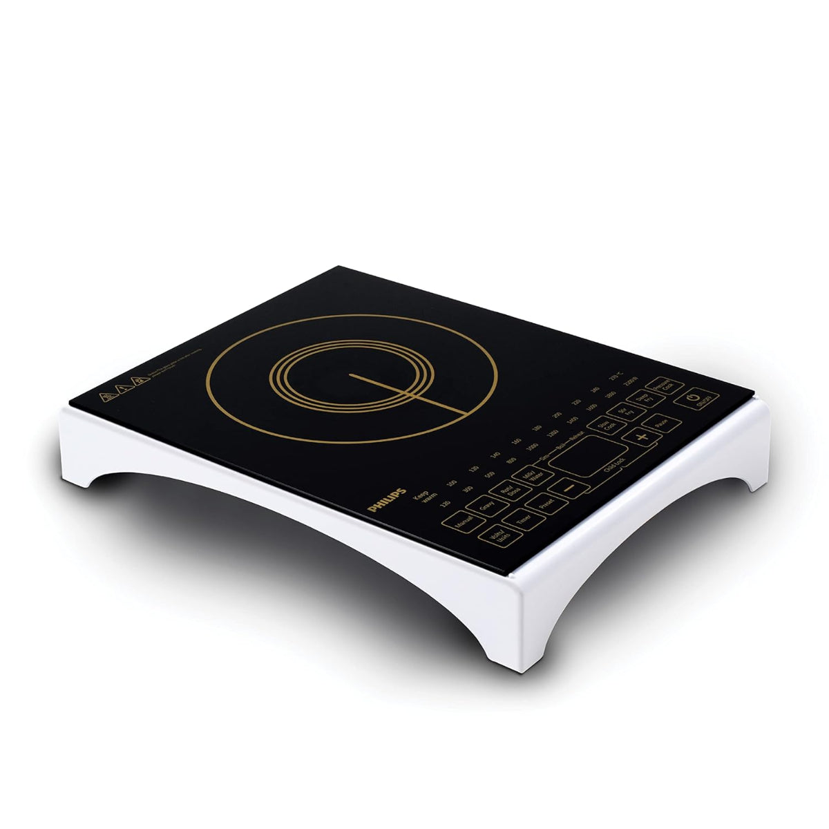 Philips 2100 Watt Induction Cook Top with Sensor Touch & High quality Full Glass Panel, Black - HD4938/01