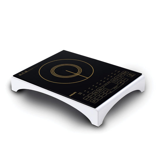 Philips 2100 Watt Induction Cook Top with Sensor Touch & High quality Full Glass Panel, Black - HD4938/01