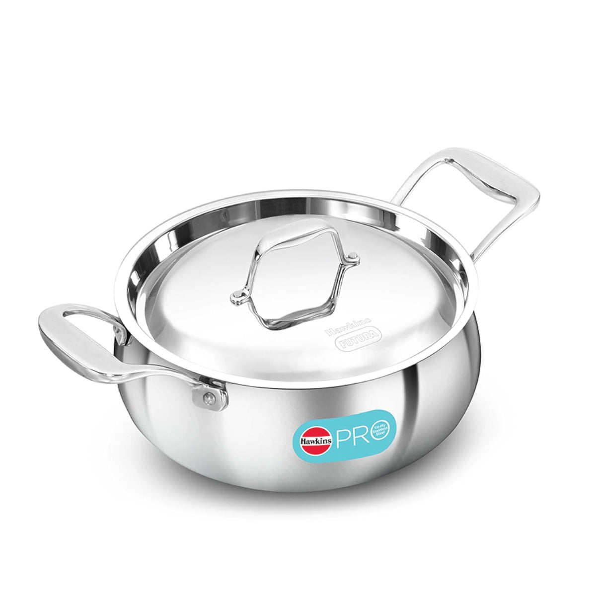 Hawkins Pro Triply Stainless Steel Handi with SS Steel Lid, Induction Compatible