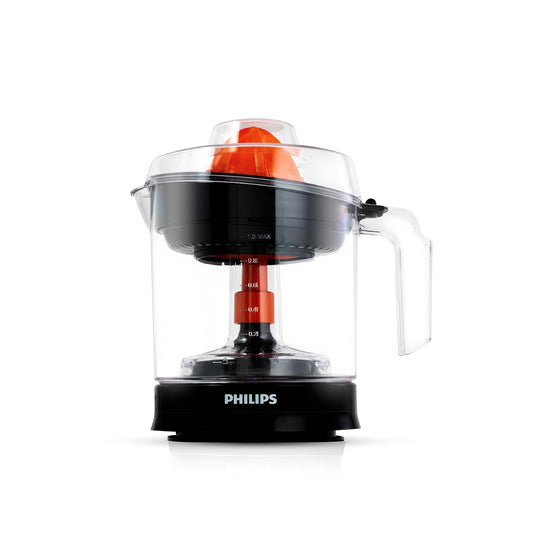 Philips Citrus Press Juicer 1 Liter 25 Watts | Transparent & Black - HR2799/00