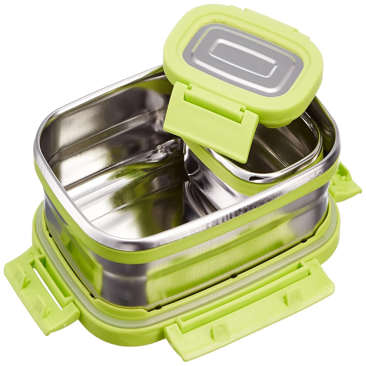 Ganesh Craze Stainless Steel Lunch Box Set for School & Office, Junior 650 ml - BPA Free