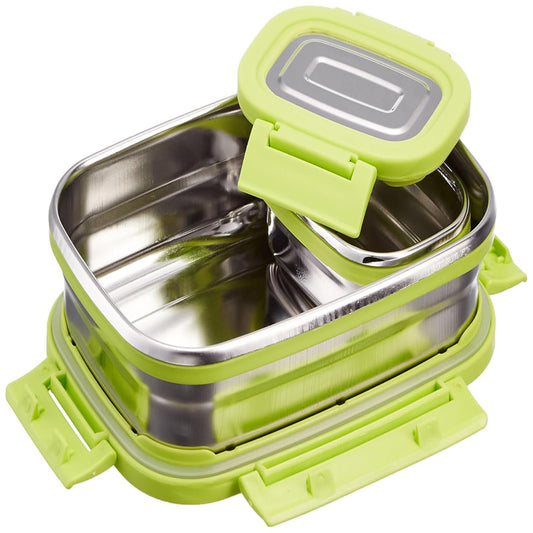 Ganesh Craze Stainless Steel Lunch Box Set for School & Office, Junior 650 ml - BPA Free