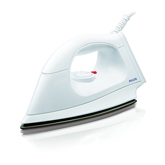 Philips 1000 Watts Plastic Body Coating Dry Iron White - HI113/28 