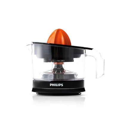 Philips Citrus Press Juicer 25Watt 0.5 Liter, Transparent & Black - HR2777/00