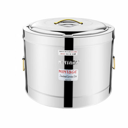 Mintage Stainless Steel Hot Pot 50L Orbit With Side Golden PVD Handle - HP-50